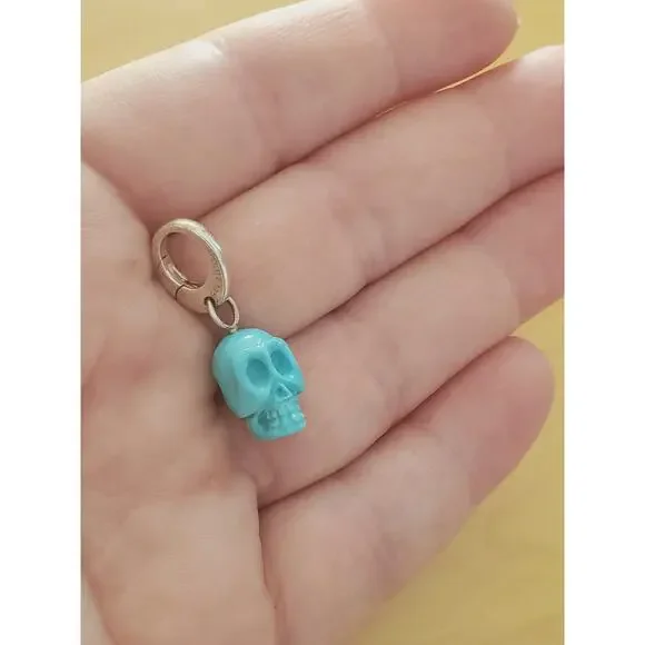 IPPOLITA Turquoise Carved Skull Charm Pendant in Sterling Silver - Picture 7 of 7